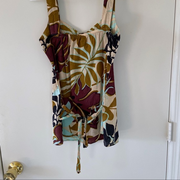 Mim Tank Top from France, Jungle Botanical Print Size S - Picture 3 of 8